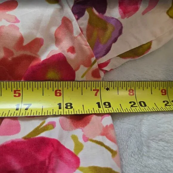 New MP Maeve x Anthropologie The Bettina tiered shirt dress in Cream Floral - Picture 9 of 11